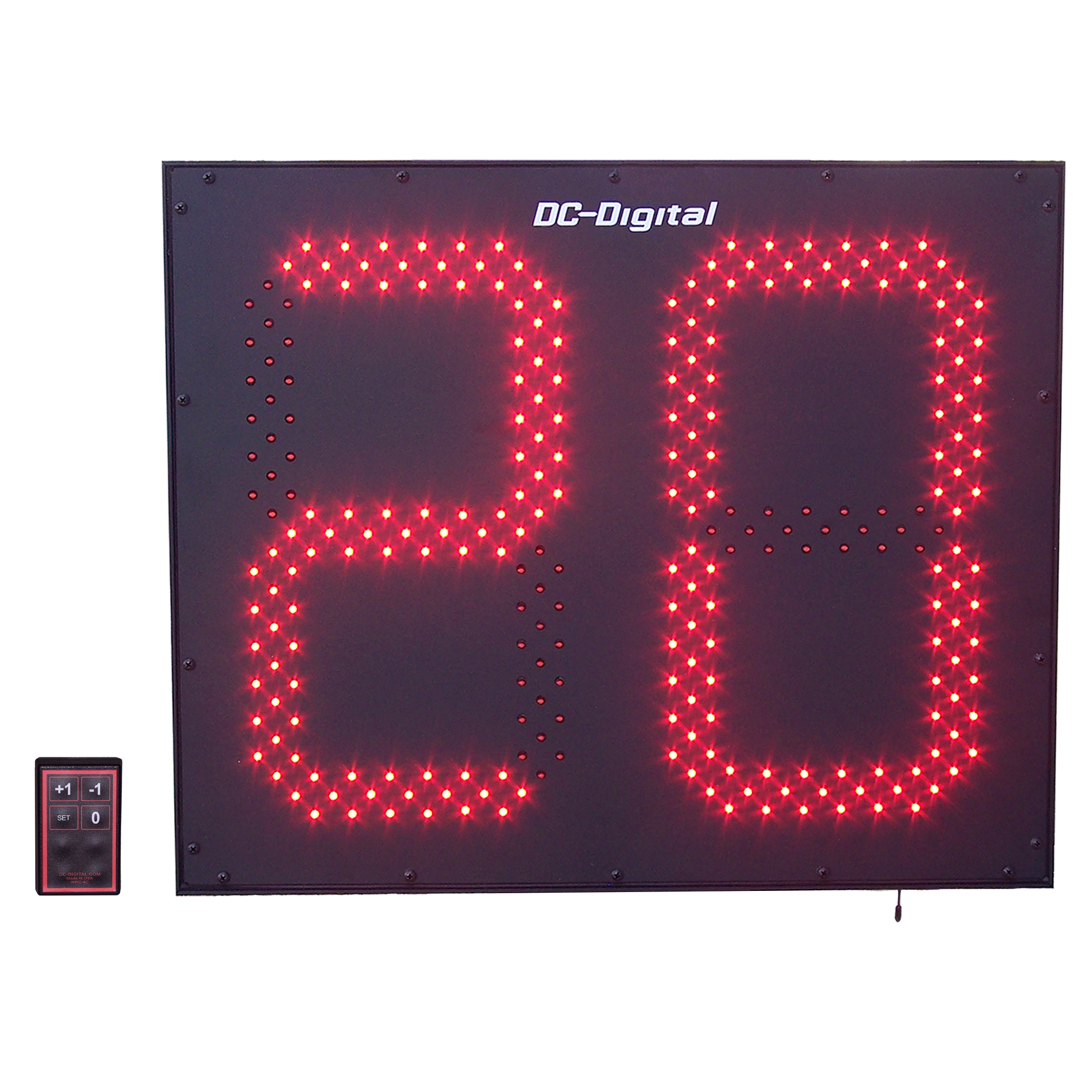 (DC-152C-W-IN) Customer Now Serving LED Electronic Digital Counter, Wireless Controlled, 15 Inch Digits (INDOOR)